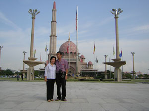 Dad and Mon in Malaysia